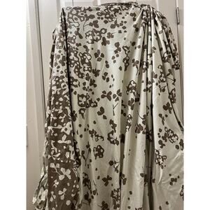 Calvin Klein Duvet Cover Cut Flowers Abstract Pattern Queen 100% Combed Cotton